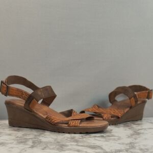 Keen Skyline Thrush Wedge  Sandals Womens Size 10 Brown Adjustable